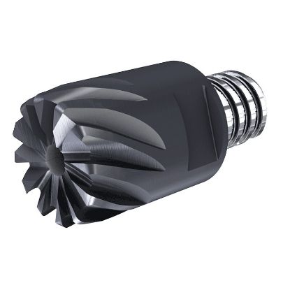 Picture of ISCAR MM ET11/8H4R10CF-8T08H IC908 DIA 11MM SH T08 LOC 0.1380 OAL 0.9630Screw On Head Standard Flute Standard Helix Carbide TiAlN Single End Corner Radius 0.0390 0.99MM MULTI-MASTER