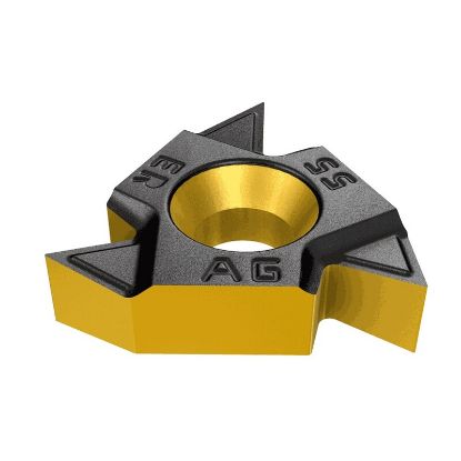 Picture of ISCAR 27ER Q 55 IC908 Insert Iso Thread EXT.Threading Insert Partial Profile 4.00TPI - 4.50TPI 55.0° TiAlN