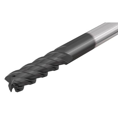Picture of ISCAR ECI-B-4 625-1.25-C625 IC900 DIA 5/8 SH 0.6250 LOC 1.2500 OAL 3.50 End Mill Standard Flute High Helix Carbide AlTiN Single End Square Sharp SolidMill