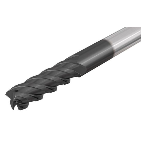 Picture of ISCAR ECI-B-4 625-1.25-C625 IC900 DIA 5/8 SH 0.6250 LOC 1.2500 OAL 3.50 End Mill Standard Flute High Helix Carbide AlTiN Single End Square Sharp SolidMill