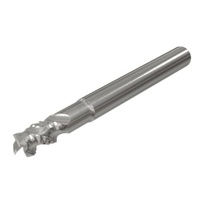Picture of ISCAR ECRI-B3 250-375/.87C250 IC08 DIA 1/4 SH 0.2500 LOC 0.3750 OAL 2.50 End Mill Carbide Uncoated Single End Corner Radius 0.0080 0.20MM Solid-SHRED