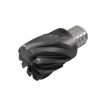 Picture of ISCAR MM EC1.0A86R031-10T15 IC908 DIA 1 SH 0.9410 LOC 0.8600 OAL 2.1490Screw On Head Standard Flute Standard Helix Carbide TiAlN Single End Corner Radius 0.0310 0.79MM MULTI-MASTER