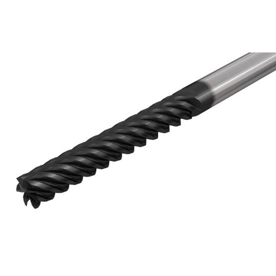 Picture of ISCAR ECXI-B-6 500-3.0-C500 IC900 DIA 1/2 SH 0.50 LOC 3.00 OAL 6.00 End Mill Standard Flute High Helix Carbide AlTiN Single End Square Sharp SolidMill
