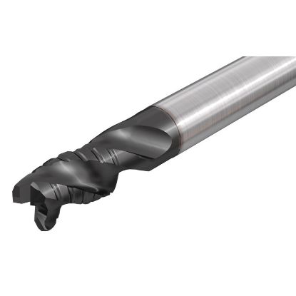 Picture of ISCAR ECPI-E3L 375-750/1.25C375 IC900 DIA 3/8 SH 0.3750 LOC 0.7500 OAL 3.00 End Mill Standard Flute Standard Helix Carbide AlTiN Single End 45.0° Chamfer Solid-SHRED