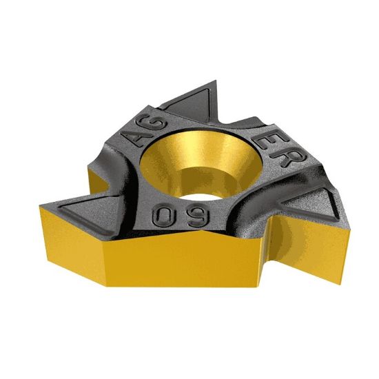 Picture of ISCAR 16ER A 60 IC228 Insert Iso Thread EXT.Threading Insert Partial Profile 16.00TPI - 48.00TPI 60.0° TiCN + TiN