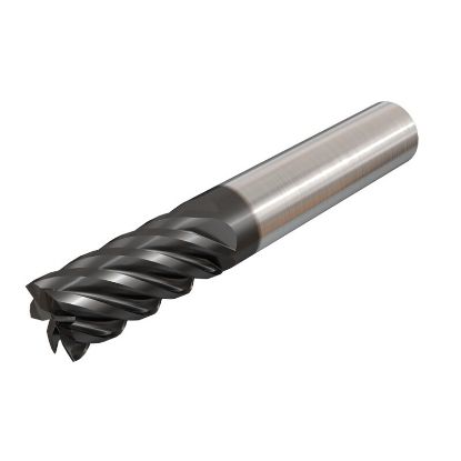 Picture of ISCAR ECHI-B6 625-1.25-C625 IC900 DIA 5/8 SH 0.6250 LOC 1.2500 OAL 3.50 End Mill Standard Flute High Helix Carbide AlTiN Single End Square Sharp SolidMill