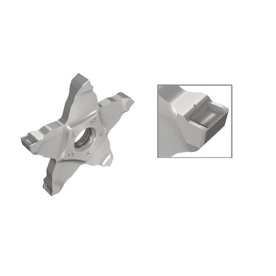 Picture of ISCAR PENTA 34R300C15D IC908 Cut Off Insert 0.008 Corner Radius 0.118 Wide TiAlN