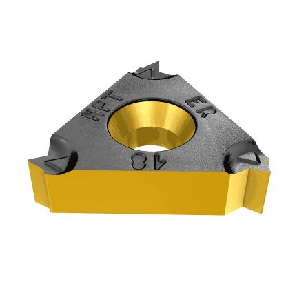 Picture of ISCAR 22ER 11.5 NPT 2M IC908 Insert Iso Thread EXT.Threading Insert Full Profile 11.50TPI NPT TiAlN
