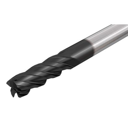 Picture of ISCAR ECI-E-4 156-375-C156 IC900 DIA 5/32 SH 0.1563 LOC 0.3750 OAL 1.50 End Mill Standard Flute Standard Helix Carbide AlTiN Single End Square Sharp SolidMill