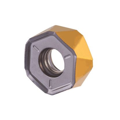 Picture of ISCAR H1200HXCU0606-TR IC808 Milling Insert Hexagon 0.063 Corner Radius TiAlN + AlTiN + TiN