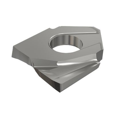 Picture of ISCAR HCCD1.0-R.031-QF IC908 Milling Insert Back Draft 0.031 Corner Radius TiAlN