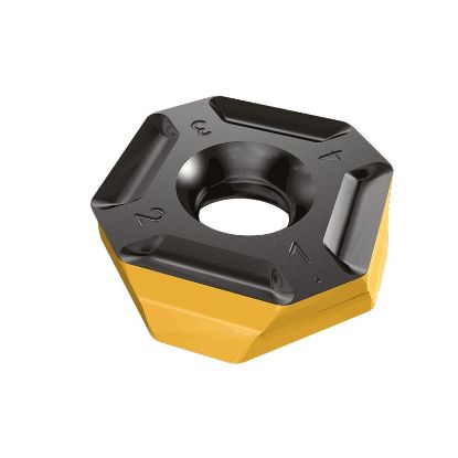 Picture of ISCAR IQ845SYHU0704ADN IC5500 Milling Insert Square 0.031 Corner Radius TiCN + Al2O3 + TiN