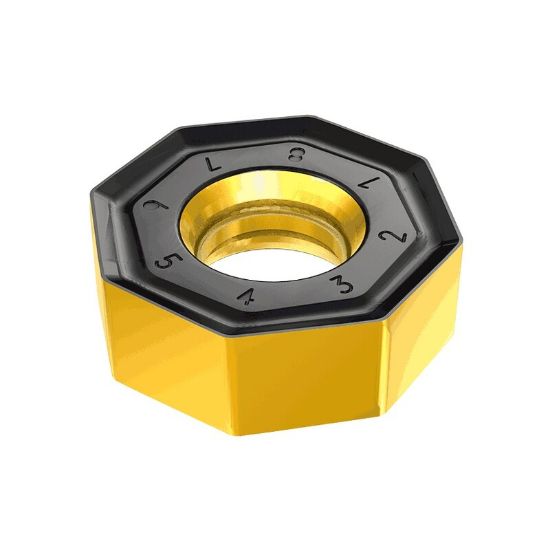 Picture of ISCAR ONMU070610-TR IC5100 Milling Insert Octagonal 0.039 Corner Radius TiCN + Al2O3