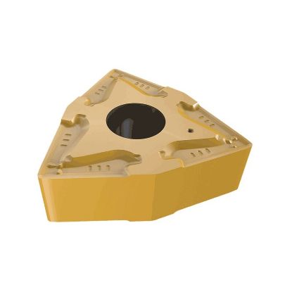 Picture of ISCAR WNMG3-0 FFA IC520N Turning Insert Trigon Cermet TiCN + TiN 0.008 Corner Radius