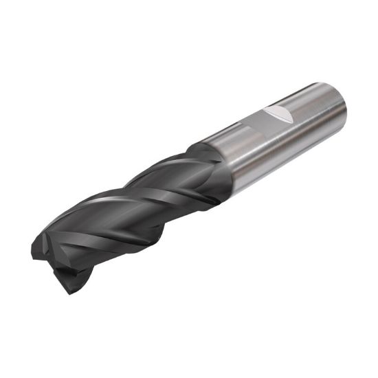 Picture of ISCAR ECI-E-3 500-1.0-W500 IC900 DIA 1/2 SH 0.50 LOC 1.00 OAL 3.00 End Mill Standard Flute Standard Helix Carbide AlTiN Single End Square Sharp SolidMill