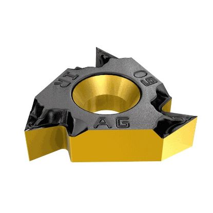 Picture of ISCAR 27IR Q 60 IC908 Insert Iso Thread INT.Threading Insert Full Profile 60.0° TiAlN