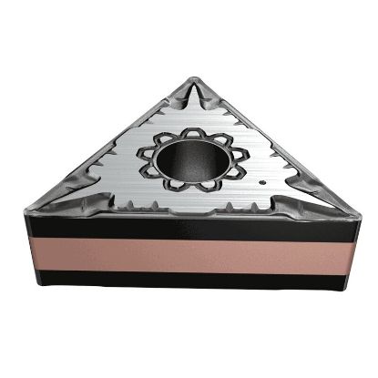 Picture of ISCAR TNMG431 F3M IC6015 Turning Insert Triangle Carbide TiCN + Al2O3 + TiN 0.016 Corner Radius