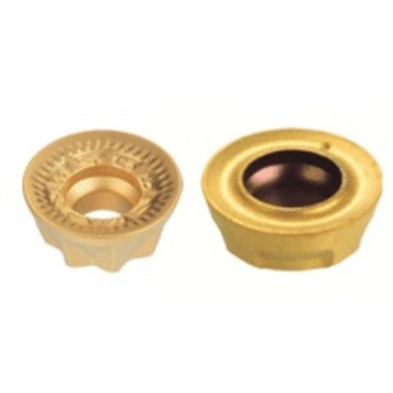 Picture of ISCAR RXCR10T3 IC928 Milling Insert Round 0.197 Corner Radius TiAlN