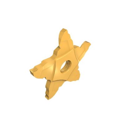 Picture of ISCAR PENTA 34F239-0.15-22LS908 Face Grooving Insert 0.006 Corner Radius TiAlN