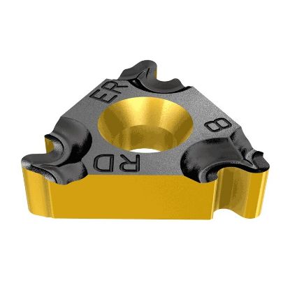 Picture of ISCAR 16ER 10 RND IC250 Insert Iso Thread EXT.Threading Insert Full Profile 10.00TPI Round TiCN + TiN