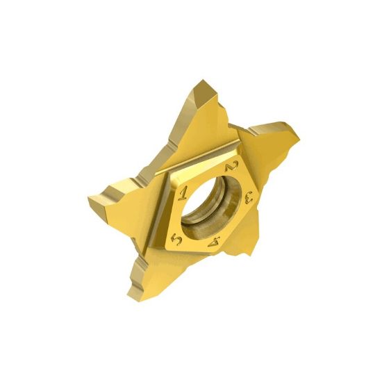 Picture of ISCAR PENTA 24R150P06D IC1008 Cut Off Insert 0.002 Corner Radius 0.059 Wide TiAIN + TiN