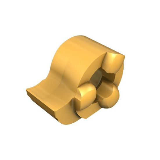 Picture of ISCAR GIQL 11-1.40-0.05 IC528 Grooving,Groove Turning Insert 0.002 Corner Radius 0.055 Wide TiCN + TiN