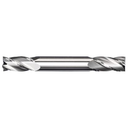 Picture of MASTERCUT DIA 3/32 SH 0.1250 LOC 0.1875 OAL 1.50 End Mill Standard Flute Standard Helix Carbide Uncoated Double End Square Sharp
