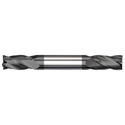 Picture of MASTERCUT DIA 3/32 SH 0.1250 LOC 0.1875 OAL 1.50 End Mill Standard Flute Standard Helix Carbide AlTiN Double End Square Sharp