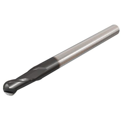Picture of ISCAR EBSI-A-2 125-188-C125 -90 IC900 DIA 1/8 SH 0.1250 LOC 0.1880 OAL 1.50 End Mill Standard Flute Standard Helix Carbide AlTiN Single End Ball Nose SolidMill
