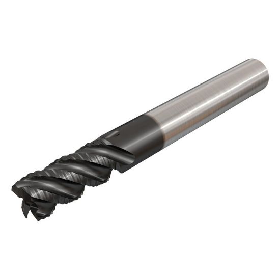 Picture of ISCAR ECRI-B5M 625-1.25C625 IC900 DIA 5/8 SH 0.6250 LOC 1.2500 OAL 3.50 End Mill Carbide AlTiN Single End 45.0° Chamfer Solid-SHRED
