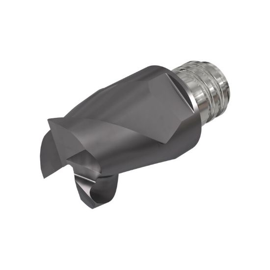 Picture of ISCAR MM EC.375B27R062-3T06 IC908 DIA 3/8 SH T06 LOC 0.2750 OAL 0.7740Screw On Head Standard Flute High Helix Carbide TiAlN Single End Corner Radius 0.0620 1.57MM MULTI-MASTER