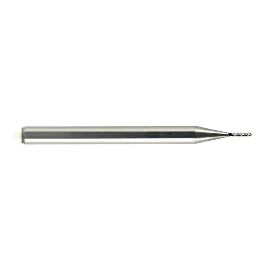 Picture of MELIN 10309 DIA 1/8 SH 0.2500 LOC 0.7500 OAL 3.00 End Mill Taper Flute Carbide Uncoated Single End Ball Nose