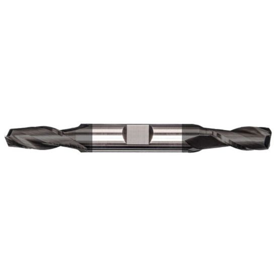 Picture of MASTERCUT DIA 1/4 SH 0.3750 LOC 0.6250 OAL 3.00 End Mill Standard Flute Standard Helix Carbide AlTiN Double End Square Sharp