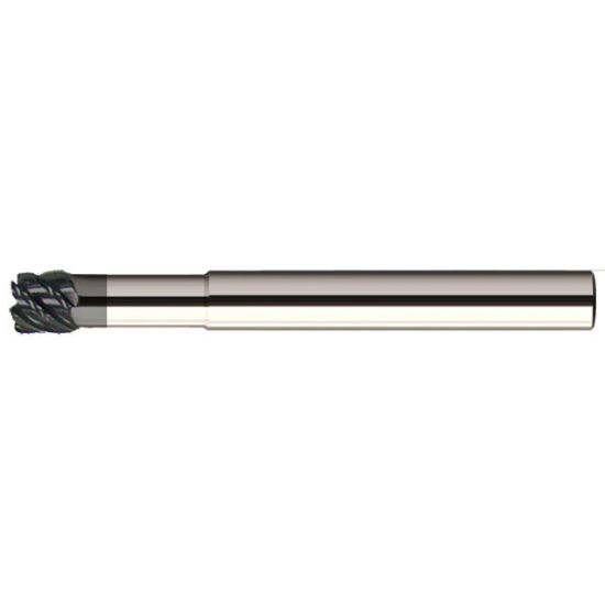 Picture of MASTERCUT DIA 1/8 SH 0.1250 LOC 0.1250 OAL 2.2500 End Mill Standard Flute Variable Helix Carbide nACRoA Single End Corner Radius 0.0200 0.51MM MOLD MillS