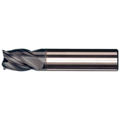 Picture of MASTERCUT DIA 1/8 SH 0.1250 LOC 0.50 OAL 1.50 End Mill Standard Flute Variable Helix Carbide nACRoA Single End Square Sharp V4