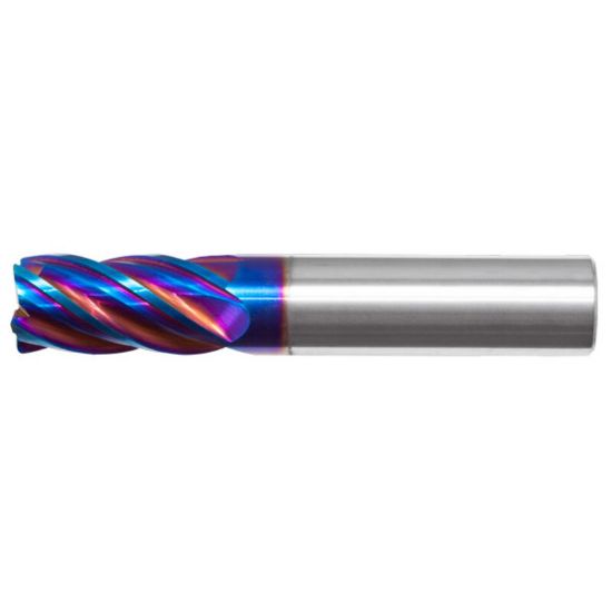 Picture of MASTERCUT DIA 5/16 SH 0.3125 LOC 0.50 OAL 2.00 End Mill Standard Flute Variable Helix Carbide nACRoA Single End Corner Radius 0.0300 0.76MM V5 ULTRA