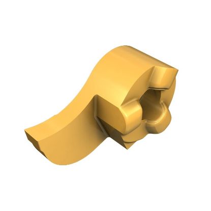 Picture of ISCAR GIQR 11-15-2.50-0.20 IC528 Grooving,Groove Turning Insert 0.008 Corner Radius 0.098 Wide TiCN + TiN