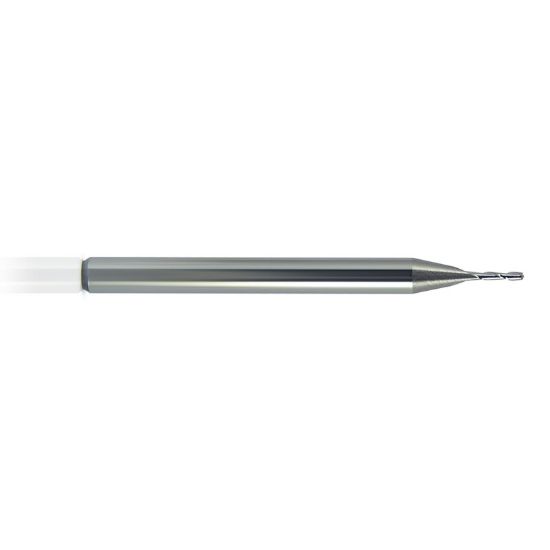 Picture of MELIN 13116 DIA 3/4 SH 0.7500 LOC 0.8750 OAL 3.00 End Mill Standard Flute Variable Helix Carbide nACRoA Single End 45.0° Chamfer