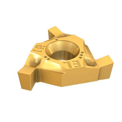 Picture of ISCAR GTGA 16ER/IL 225 IC528 Grooving,Thread Grooving Insert 0.004 Corner Radius 0.089 Wide TiCN + TiN