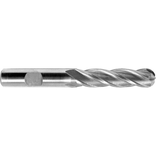 Picture of MELIN 16263 DIA 1 SH 1.00 LOC 3.00 OAL 6.00 End Mill Standard Flute Standard Helix Carbide Uncoated Single End Ball Nose