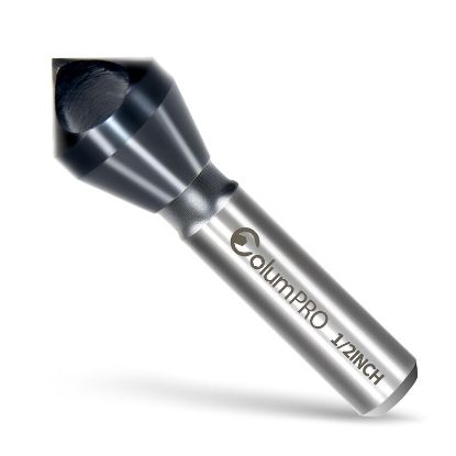 Picture of LINK 90-TL-415 3/4 OD 90° Single Flute HSS Chamfer - TIALN Coated