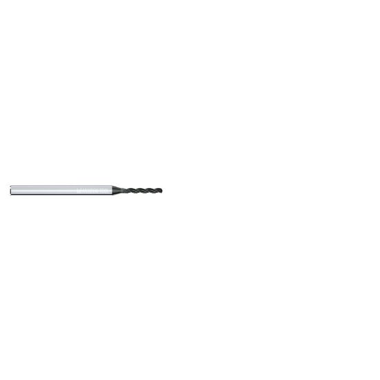 Picture of MIKRON 2.CD.050270.A Carbide Drill Solid 130° 0.106 Diameter Cylindrical 0.157 2.480 OAL 3 Flute 5.0XD
