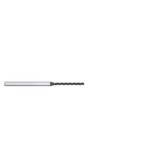 Picture of MIKRON 2.CD.100150.A Carbide Drill Solid 130° 0.059 Diameter Cylindrical 0.157 2.539 OAL 3 Flute 10.0XD