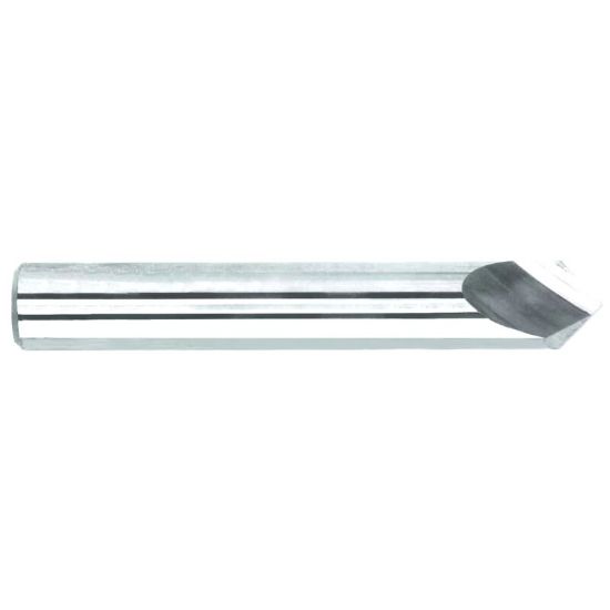 Picture of MELIN H7741 DIA 3/8 SH 0.3750 LOC 0.1530 OAL 2.50 Chamfer Mill Carbide Uncoated Single End Cham Mill
