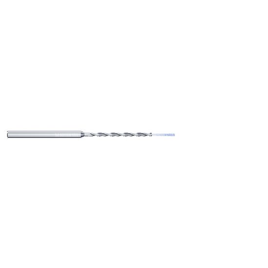 Picture of MIKRON 2.CD.150440.CA Carbide Drill Coolant Thru 140° 0.173 Diameter Cylindrical 0.236 4.780 OAL 2 Flute 15.0XD