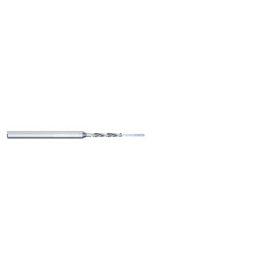Picture of MIKRON 2.CD.060540.CA Carbide Drill Coolant Thru 140° 0.212 Diameter Cylindrical 0.236 3.460 OAL 2 Flute 6.0XD