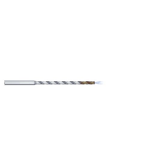 Picture of MIKRON 2.CD.150200.IC Carbide Drill Coolant Thru 140° 0.078 Diameter Cylindrical 0.157 3.150 OAL 2 Flute 15.0XD