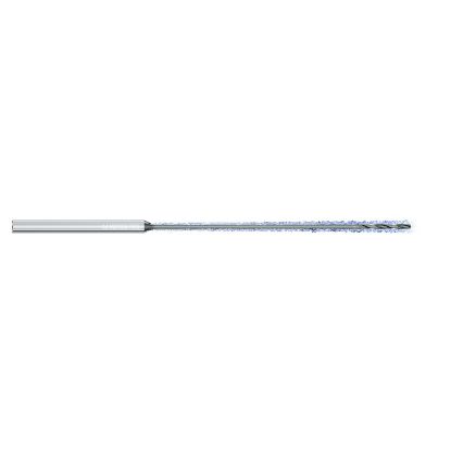 Picture of MIKRON 2.CFS.50104.IK.1 Carbide Drill Coolant Thru 140° 0.040 Diameter Cylindrical 0.118 3.540 OAL 2 Flute 50.0XD