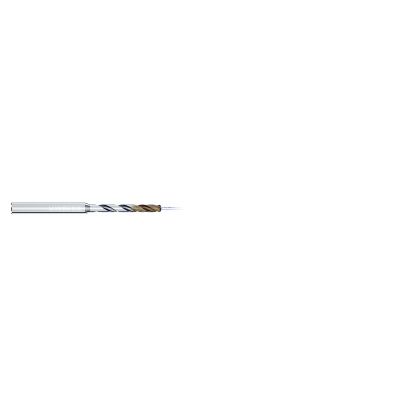 Picture of MIKRON 2.CD.060F14.IC Carbide Drill Coolant Thru 140° 0.250 Diameter Cylindrical 0.236 3.464 OAL 2 Flute 6.0XD