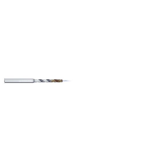 Picture of MIKRON 2.CD.060F14.IC Carbide Drill Coolant Thru 140° 0.250 Diameter Cylindrical 0.236 3.464 OAL 2 Flute 6.0XD